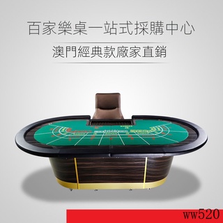 廠家直銷 【現貨 免運】百家樂桌子撲克臺豪華高檔專用桌蓋鐵腳21點德州撲克折疊桌可定製