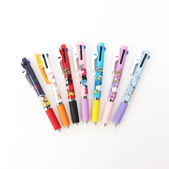 日貨uni Jetstream三色溜溜筆v7 Norns 迪士尼日本文具三色原子筆snoopy 小熊維尼 蝦皮購物