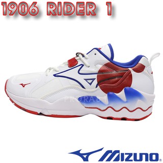 Mizuno D1GA-200362(RIDER 1) 白X紅X藍 1906休閒運動鞋【有12號】026M免運費加贈襪子
