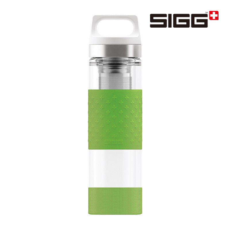 SIGG 雙層真空玻璃瓶 0.4L-綠 (商品代號: 8555.80)