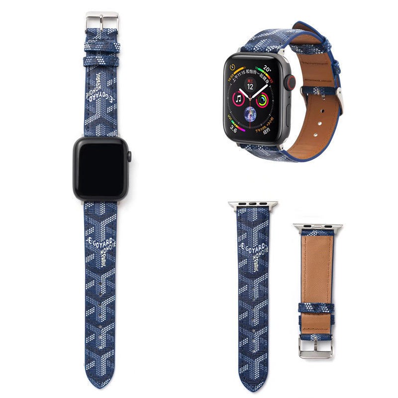 戈雅 蘋果 手錶帶 皮革 腕帶Apple Watch 4 3 2 1 5 6 7代 潮牌 38 40 42 44MM