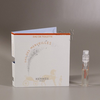 Hermes 愛馬仕 Eau Des Merveilles 橘彩星光 女性淡香水 2mL 可噴式 試管香水 全新