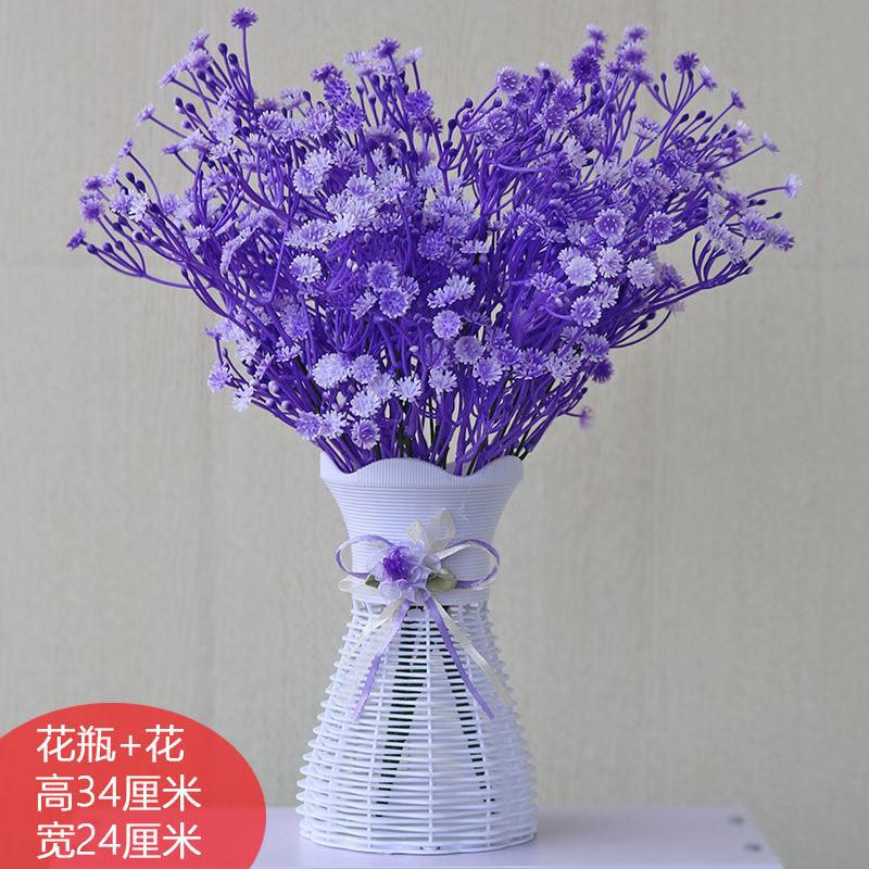 花瓶擺設客廳室內桌面套裝仿真假花滿天星各類水草花蕾插花裝飾品 蝦皮購物