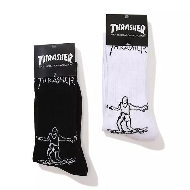 THRASHER 日線 滑板 小人襪 韓國製造 長襪 襪子