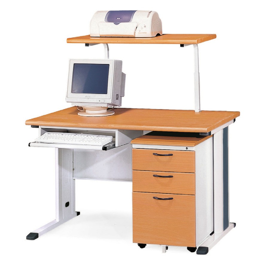 【DL OA】KH辦公桌、辦公家具、辦公桌(木紋色)(含上架)(整組)(台中市區免運費)