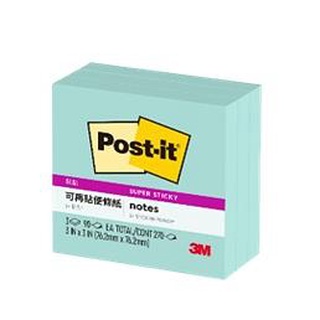 3M湖水綠利貼狠黏便條紙 eslite誠品