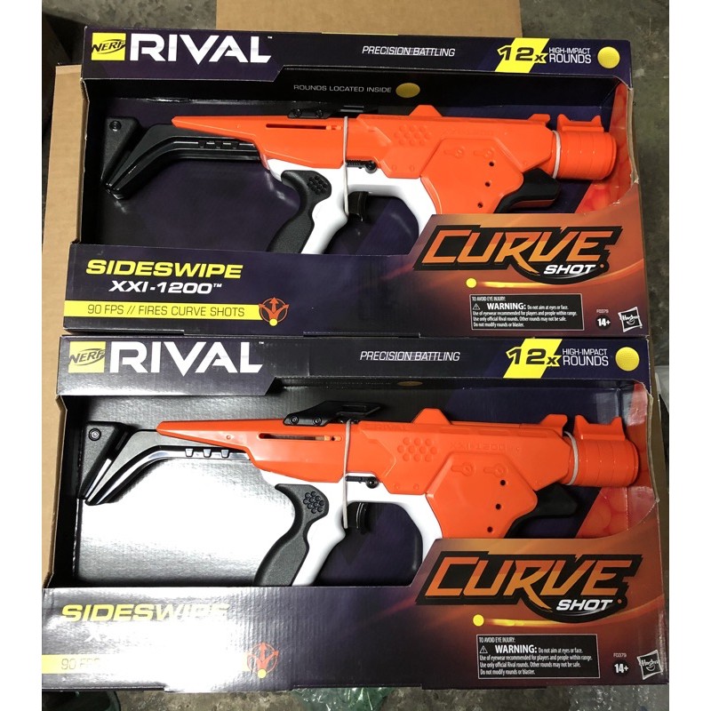 決戰系列 會轉彎的球彈Nerf Rival Curve Shot Sideswipe XXI-1200橫掃者