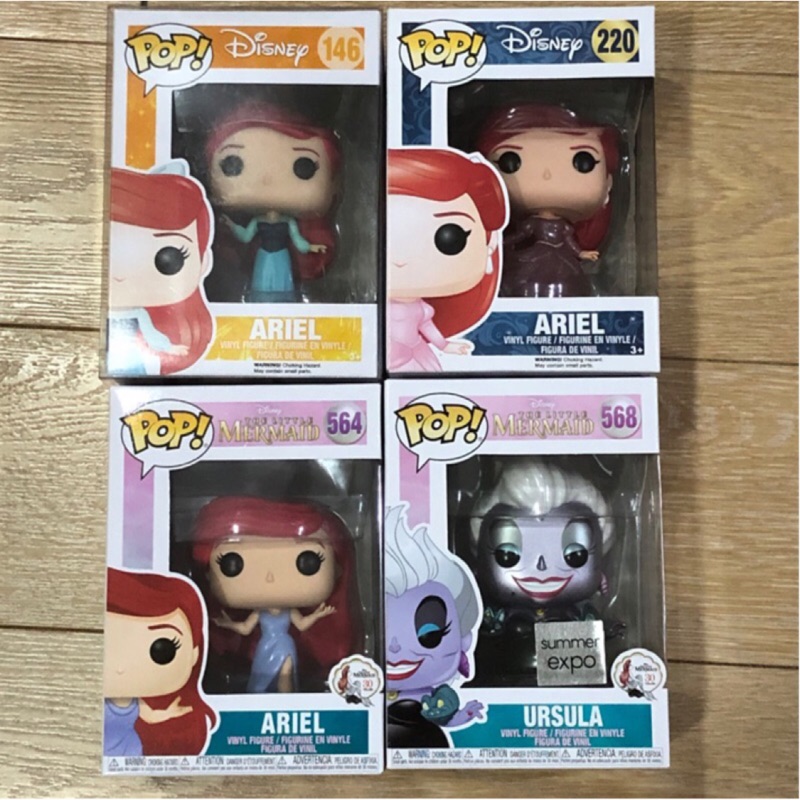 [李大] 現貨 Funko POP 小美人魚 愛麗兒 烏蘇拉 Ariel 迪士尼 #146 #220 #564 #568
