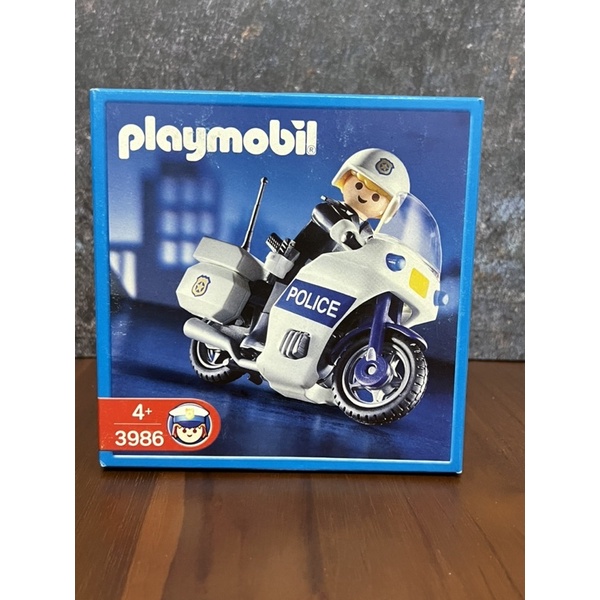 Playmobil 摩比全新絕版3986警察👮‍♀️重型機車