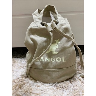 KANGOL 水桶包 手提包 肩背包 袋鼠 淺卡其 奶茶色 斜背包 包 包包 水桶