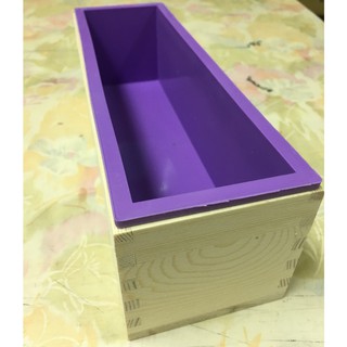 1200公克 長方形 手工皂模具 木框+矽膠模具 二合一 渲染皂 木製模具 皂模 吐司模具 吐司模 家後吐司 矽膠模具