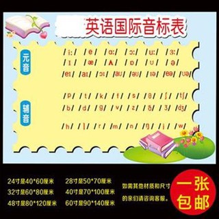 品質保證 班級布置墻貼勵志標語校園英語教室布置裝飾國際音標發音表 蝦皮購物