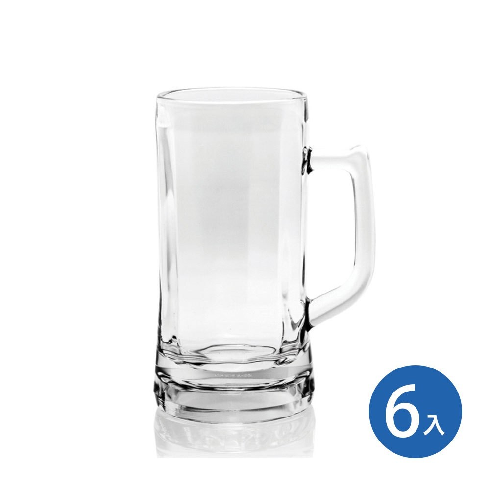 ☘小宅私物☘ Ocean 慕尼黑啤酒杯-大 640ml (6入)  玻璃杯 酒杯 酒器 手柄啤酒杯