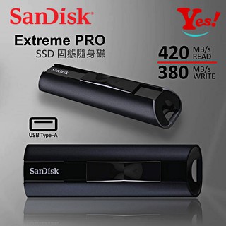 【Yes！公司貨】SanDisk EXTREME PRO SSD CZ880 512GB 1TB 固態 USB 隨身碟