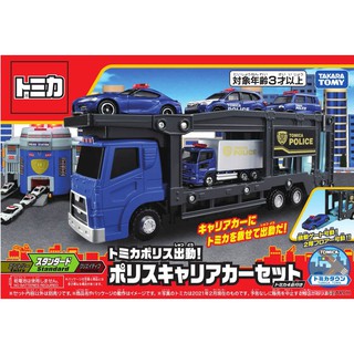 「芃芃玩具」TAKARA TOMY Tomica 多美小汽車 警車運輸車 (附小車4台) 貨號17598