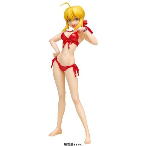 【模吉龍】日空版 Wave Fate EXTRA Saber 紅賽巴 泳裝 尼祿 1/10 PVC