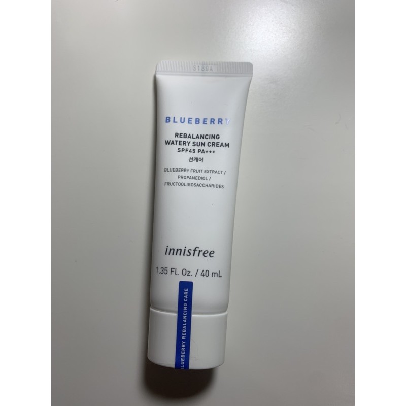 innisfree 藍莓水感防曬霜 SPF45 PA+++ 40ml