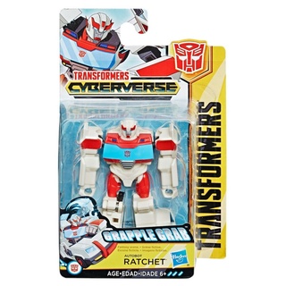 老夆玩具【現貨】TRANSFORMERS 變形金剛 CYBERVERSE 卡通戰鬥動作偵察金剛 RATCHET 救護車