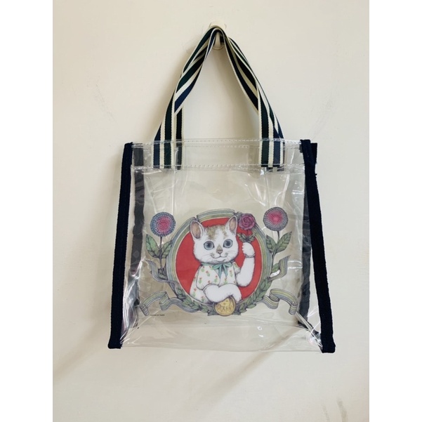 日本雜誌附錄 桶口裕子 Yuko Higuchi 貓咪 PVC防水 托特包 手提包 手提袋 便當袋  B81009