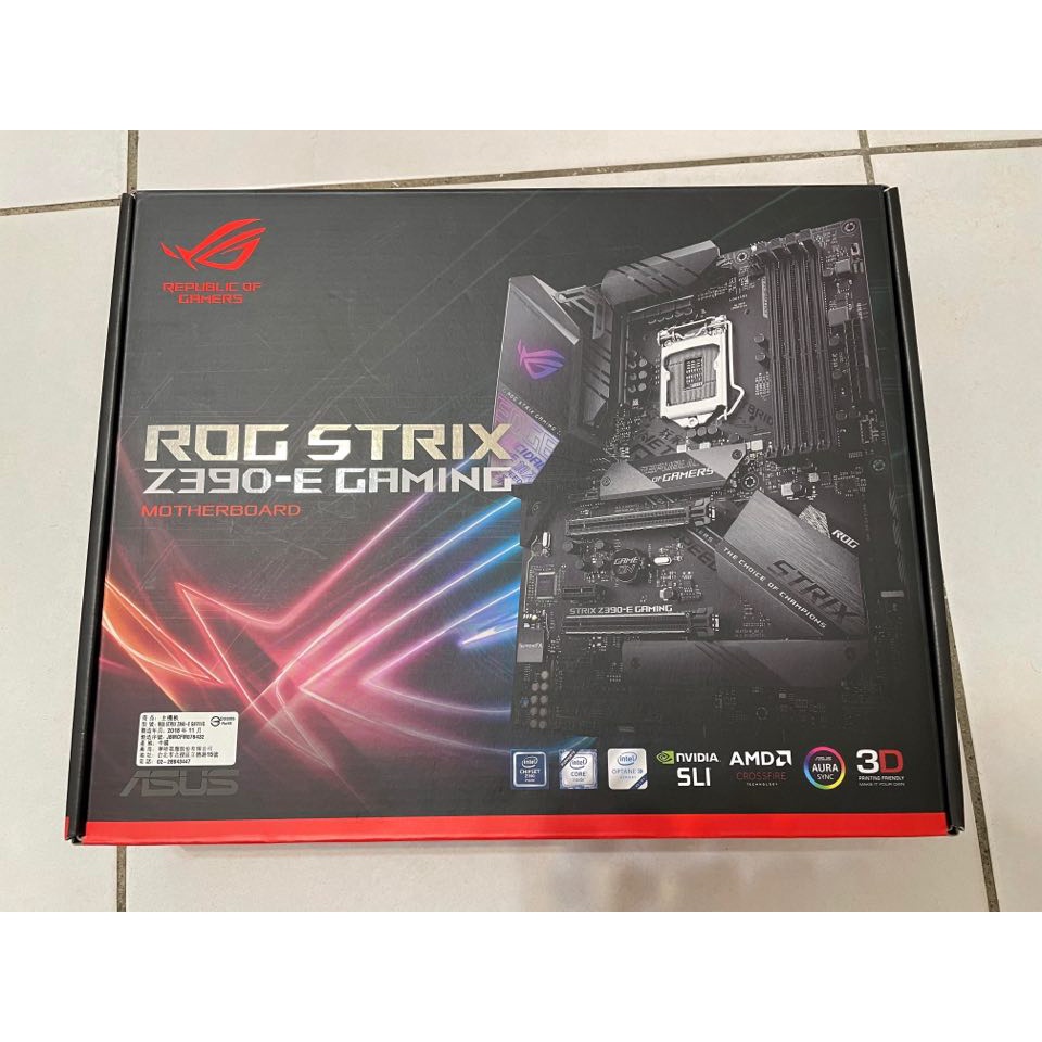 【自取-500】i7-9700KF CPU、 ASUS ROG STRIX Z390-E GAMING 主機板