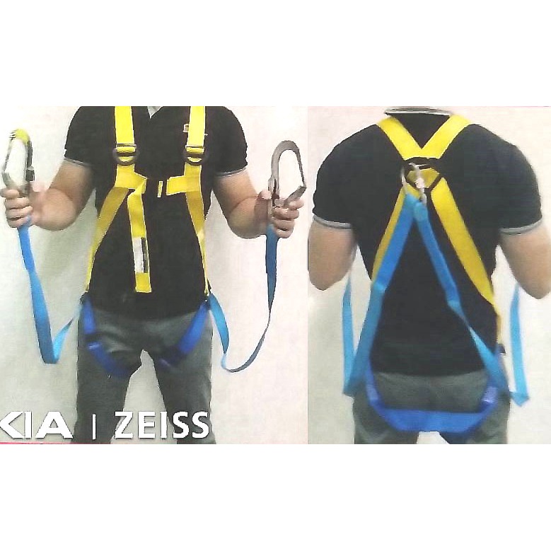 🛠️百匠🛠️背負式 降落傘式 高空作業 登山 編織 安全帶 安全吊帶 雙大鉤