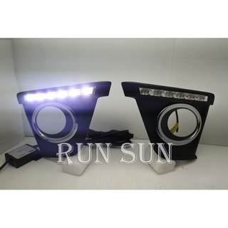 ●○RUN SUN 車燈,車材○● 全新 豐田 14 15 16 ALTIS 11代 LED專用6顆一字型鍍烙 日行燈