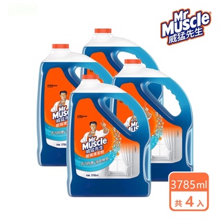 威猛先生 玻璃清潔劑加侖桶3785ml(4入/箱)-箱購組 箱購品無法合併訂單