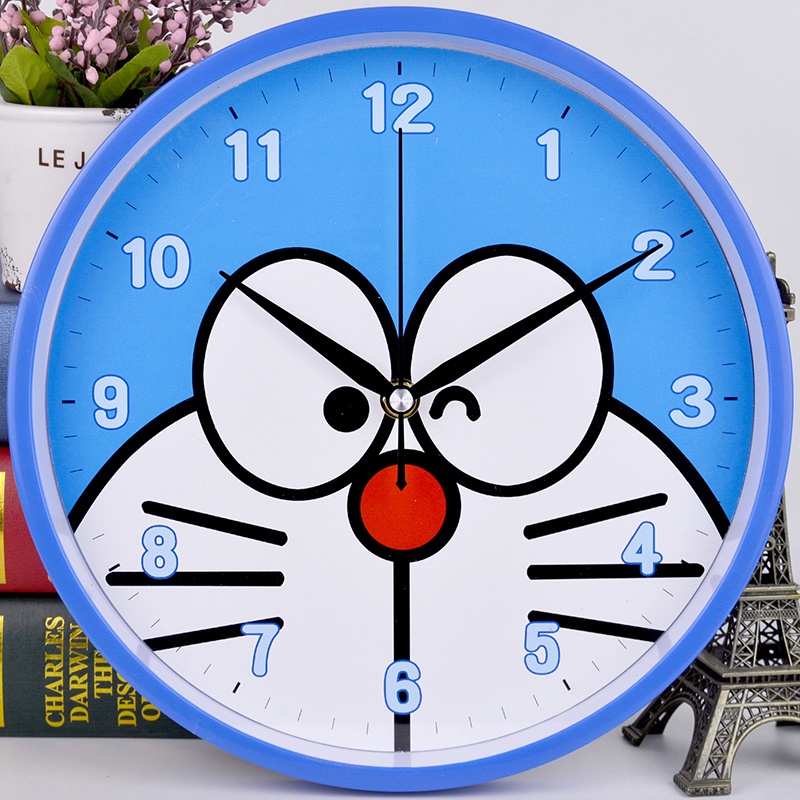 新年最新款【小豬佩奇】掛鐘客廳歐式創意個性兒童卡通石英鐘靜音時鐘電子錶