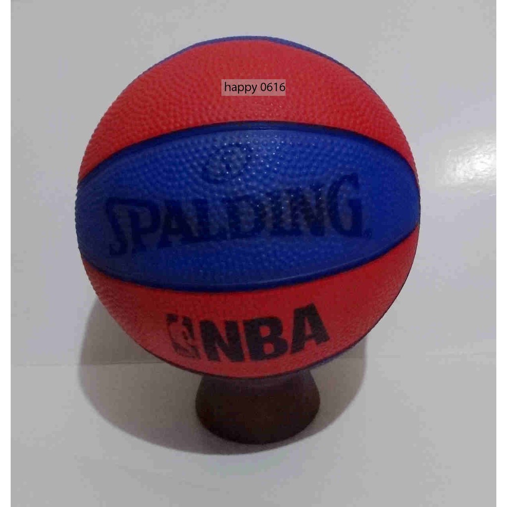 SPALDING 斯伯丁 NBA NO.1 迷你小球 藍/紅 籃球(附球架)