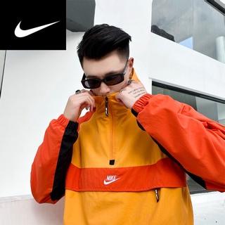 耐吉 Nike 男士復古防水防風梭織休閒戶外運動半拉鍊連帽外套