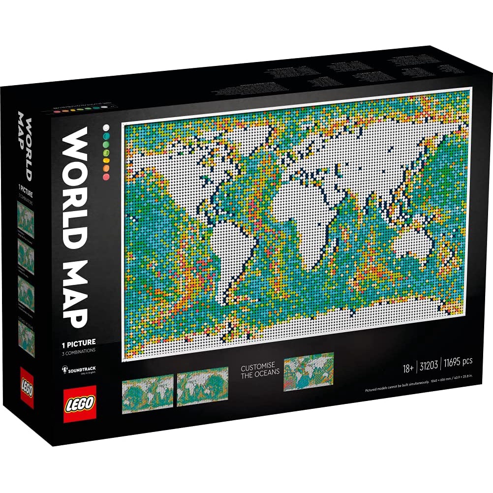 Lego 樂高 31203 Art 藝術系列 World Map 世界地圖 牆面佈置 掛畫 全新