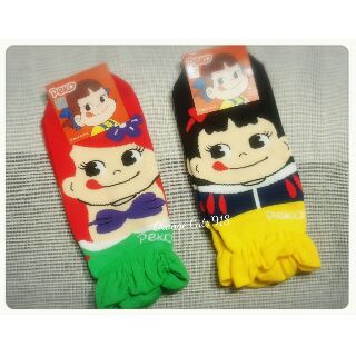 《快速出貨》韓國製 棉襪 不二家 明治娃娃 變裝系列 人魚公主 白雪公主 牛奶妹 Peko 短襪 造型襪