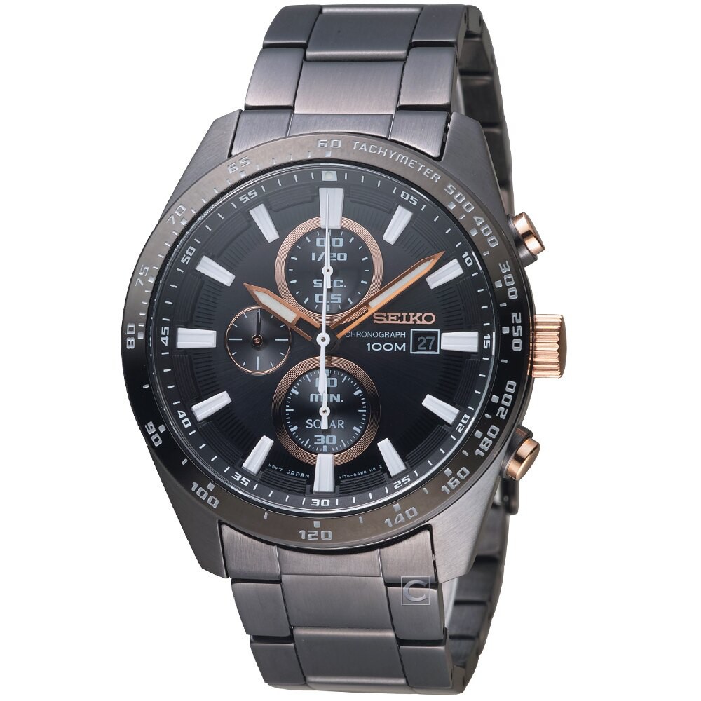 SEIKO 精工錶 Criteria勁速交鋒計時腕錶 V176-0AV0X SSC661P1(SK032)