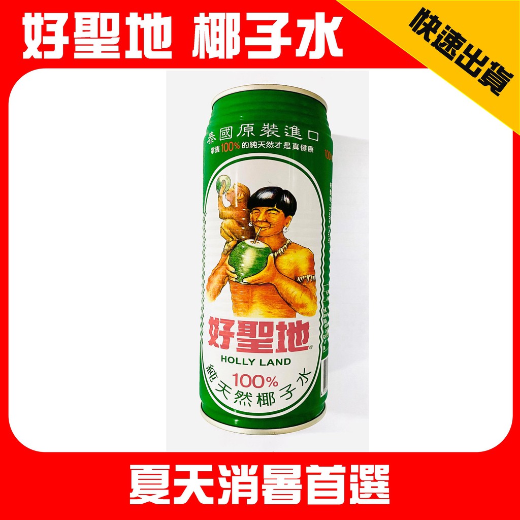 好聖地椰子水100 純天然椰子水520ml 椰子汁椰子易開罐泰國原裝進口holly Land 蝦皮購物