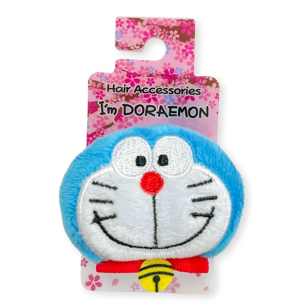 【震撼精品百貨】Doraemon_哆啦A夢~哆啦A夢 Doraemon造型絨毛髮圈 髮束 髮飾(藍大頭)*26817