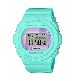 BABY-G 美國西岸80年代海灘色電子錶（淡藍色）_ BGD-570BC-3
