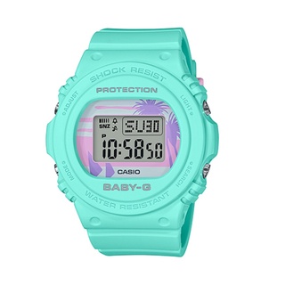BABY-G 美國西岸80年代海灘色電子錶（淡藍色） BGD-570BC-3