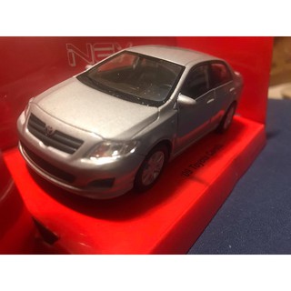 豐田 corolla altis 1/36 全新盒裝 合金模型迴力車 銀色款 模型車