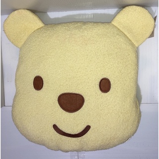 【時尚精品館】Disney 迪士尼【Fuzzy Pooh 小熊維尼扁型抱枕維尼頭型款】全新絕版逸品