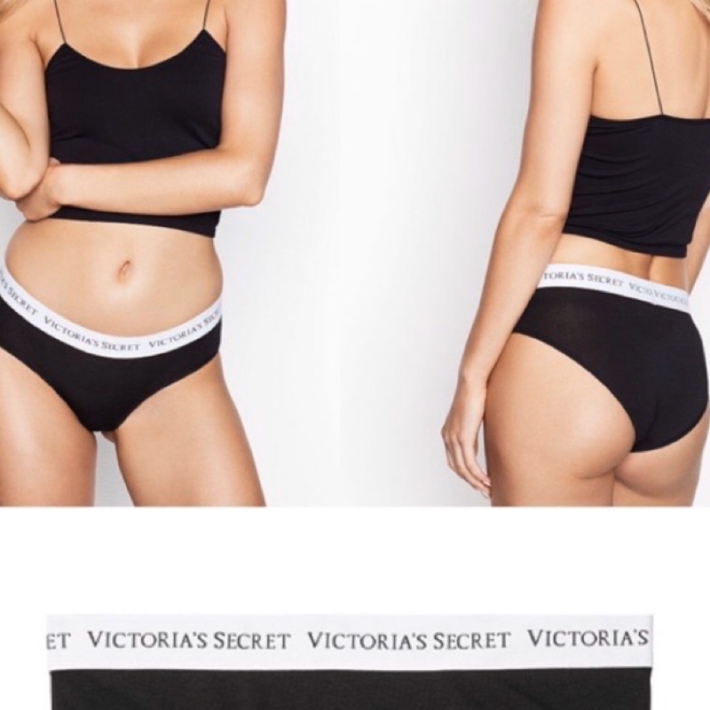 美國代購現貨Victoria’s Secret 棉質Logo一般包臀內褲