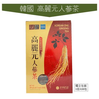 牛牛柑仔店 高麗元人蔘茶韓國高麗人蔘茶100包入 韓國人參茶 韓國人蔘茶 高麗人蔘茶 蝦皮購物