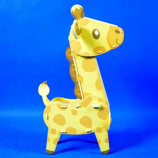 CubicFun 樂立方 3D立體拼圖 K1503 昆蟲動物世界 可動式長頸鹿 禮盒版 佳廷模型 M54242
