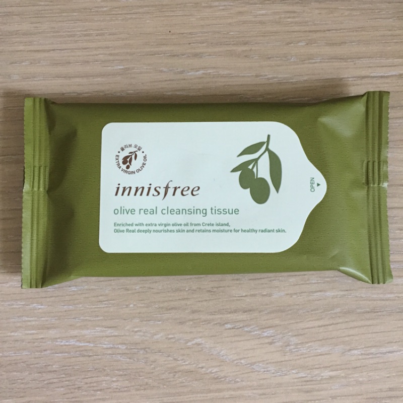 （現貨）Innisfree 橄欖真萃保濕卸妝棉 卸妝紙巾 10抽