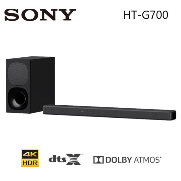 SONY HT-G700 家庭劇院 3.1聲道 Dolby Atmos聲霸 SOUNDBAR 公司貨 ◤蝦幣五倍回饋◢