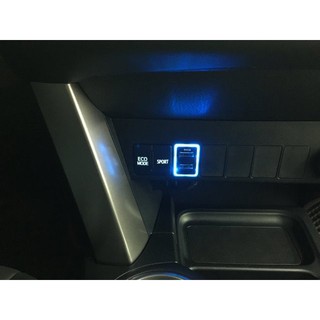 (柚子車舖) 豐田 2006~2018 PREVIA 正廠車美仕 2.1A 雙孔 USB 充電座 可到府安裝
