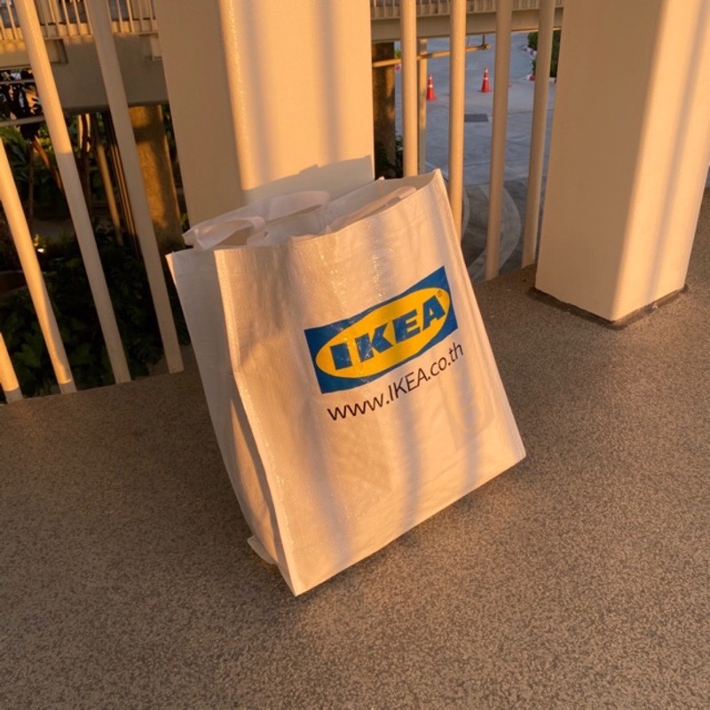 Kazima｜日本限定 IKEA 購物袋 JP 防水 環保 帆布袋 麻布袋 購物包 工作包 買菜包 托特包 畫袋 白色