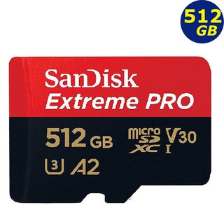SanDisk 512GB 512G microSD Extreme Pro 200MB microSDXC 儲存裝置