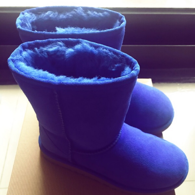 《二手》正品寶藍UGG經典雪靴（21cm)附鞋盒含運費
