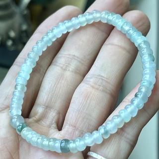 天然緬甸玉翡翠玉A貨 玉手鍊 翡翠手鍊 冰種藍水 J85