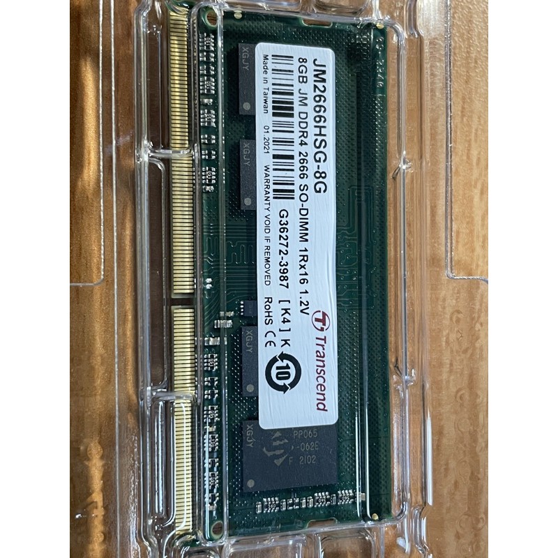 Transcend 創見8GB JetRam DDR4 2666 筆記型記憶體